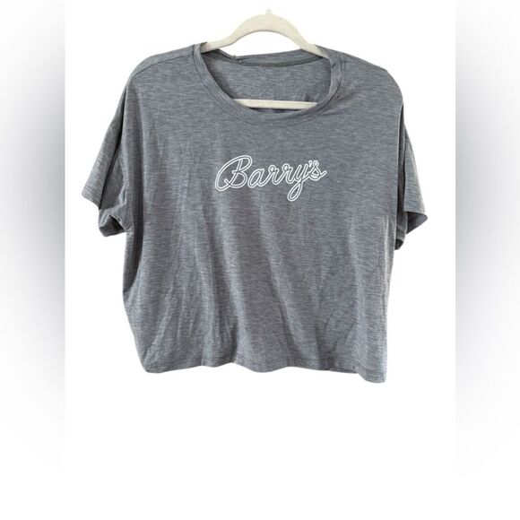 Barry's Heather Gray Crop Top Large NWT - Picture 7 of 8